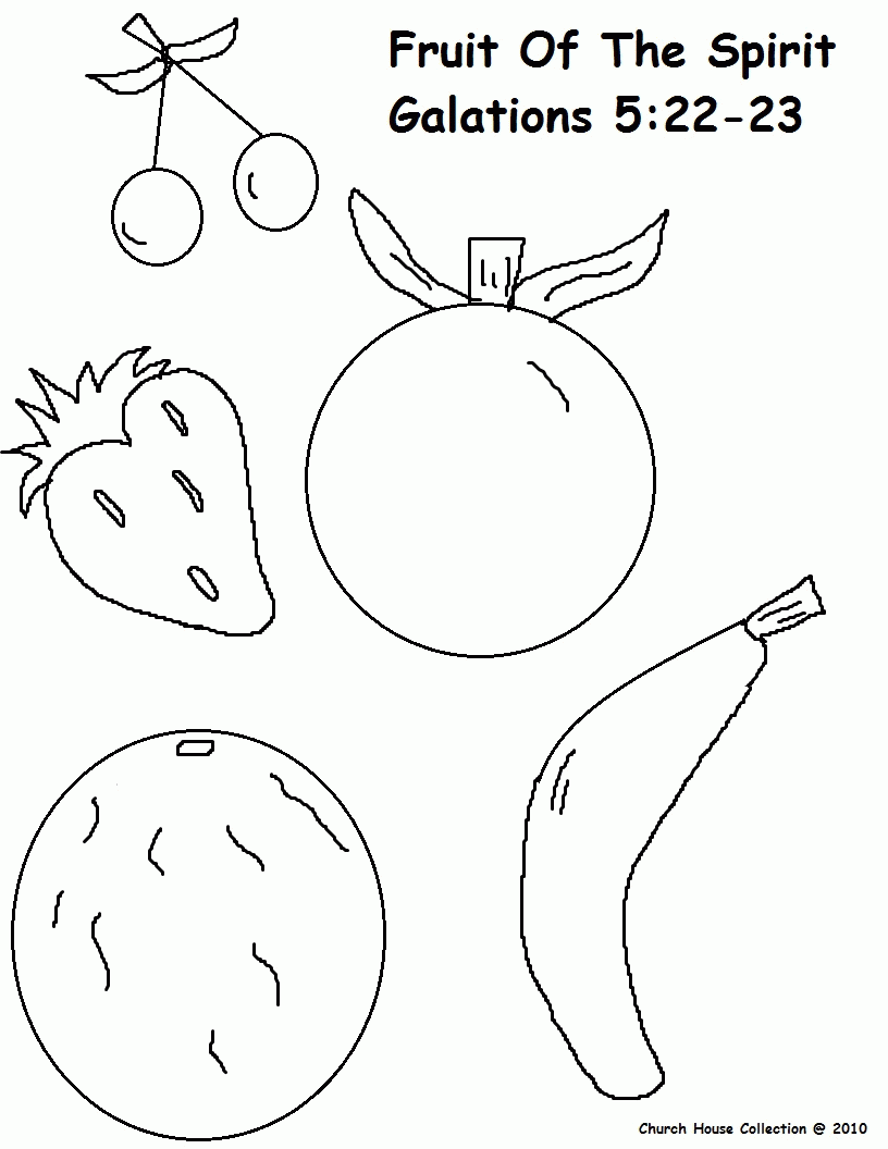 Free fruits of the spirit coloring page, download free fruits of the