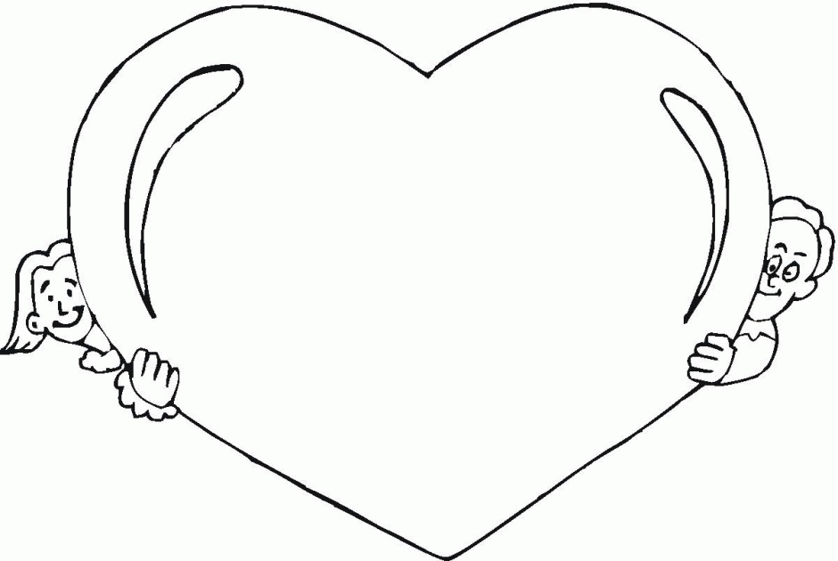 Thousands pictures for downloading and printing! Kids Valentines Day Coloring Sheet Clip Art Library