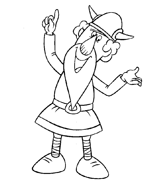 Ausmalbilder Die Viking Tjure Zum Ausdrucken