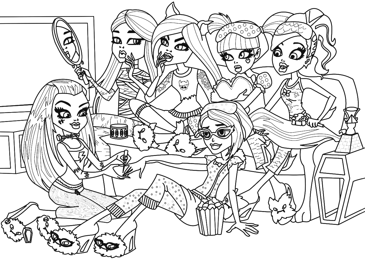 Coloring Pages Mermaids H2o The Series