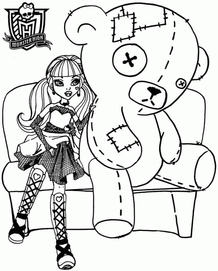 Free monster high draculaura coloring pages, download free monster high