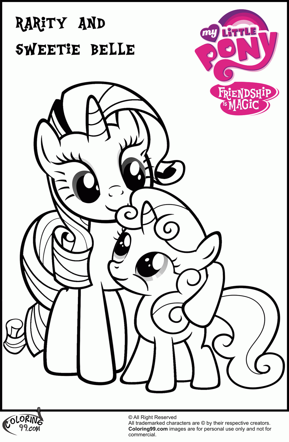 Download this adorable dog printable to delight your child. My Little Pony Coloring Pages With Names Clip Art Library