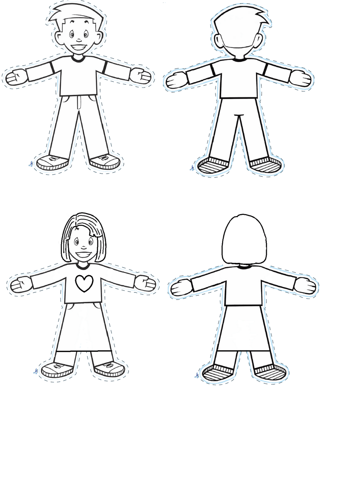 template printable flat stanley - Clip Art Library