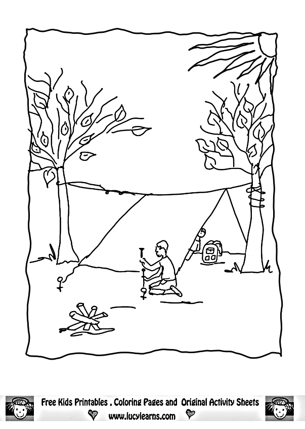 Free free printable camping coloring pages, download free free