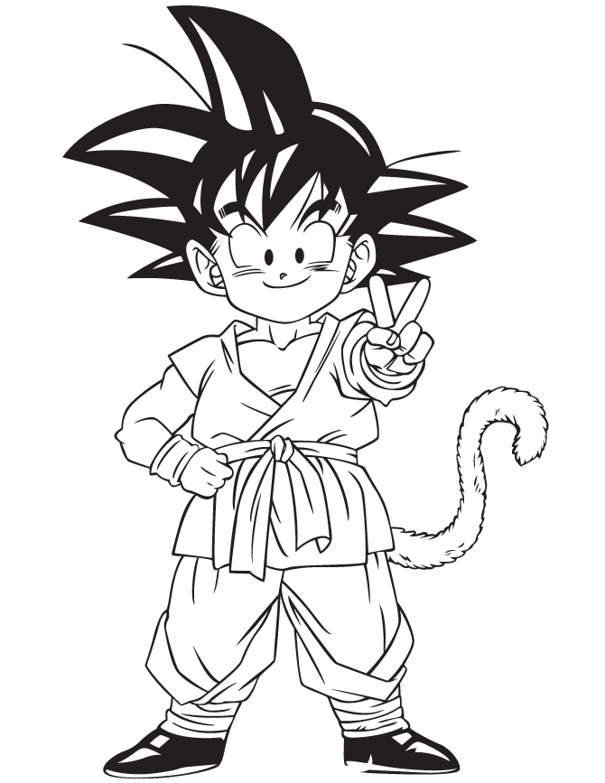 Free dragon ball z coloring pages gohan, download free dragon ball z