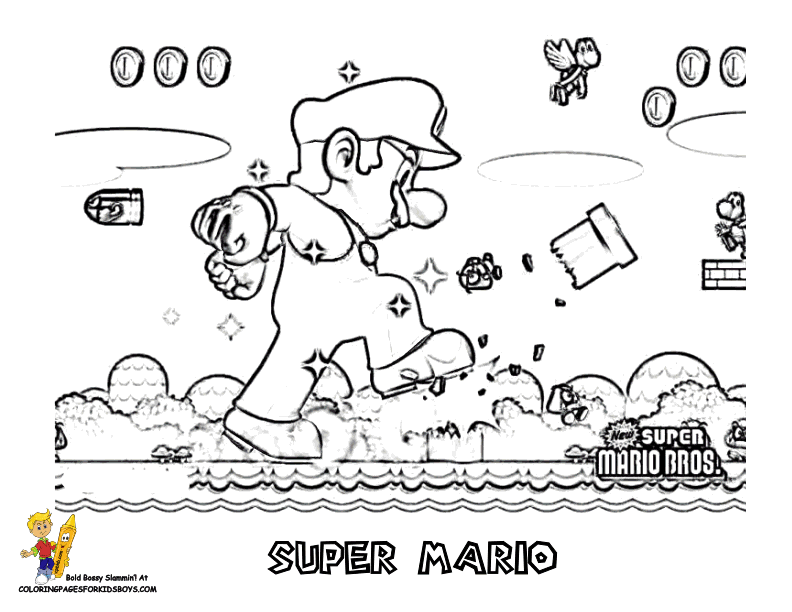 66 1 2 for this project you will need paper, a regular pencil ✏️ , and a pen 🖊 with black ink. Super Mario Level Coloring Pages Clip Art Library