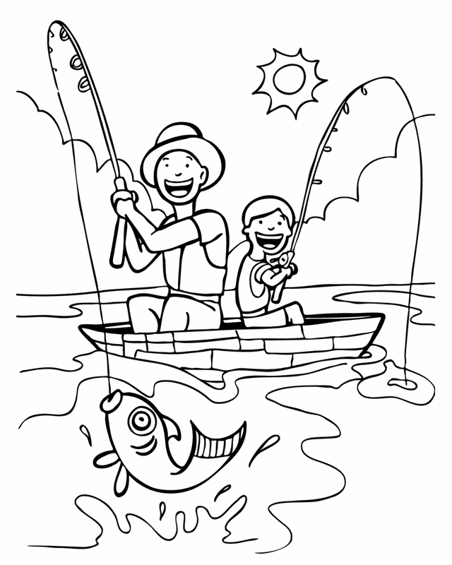 Fisherman in a boat coloring pages printable. Free Coloring Pages Fishing Download Free Coloring Pages Fishing Png Images Free Cliparts On Clipart Library