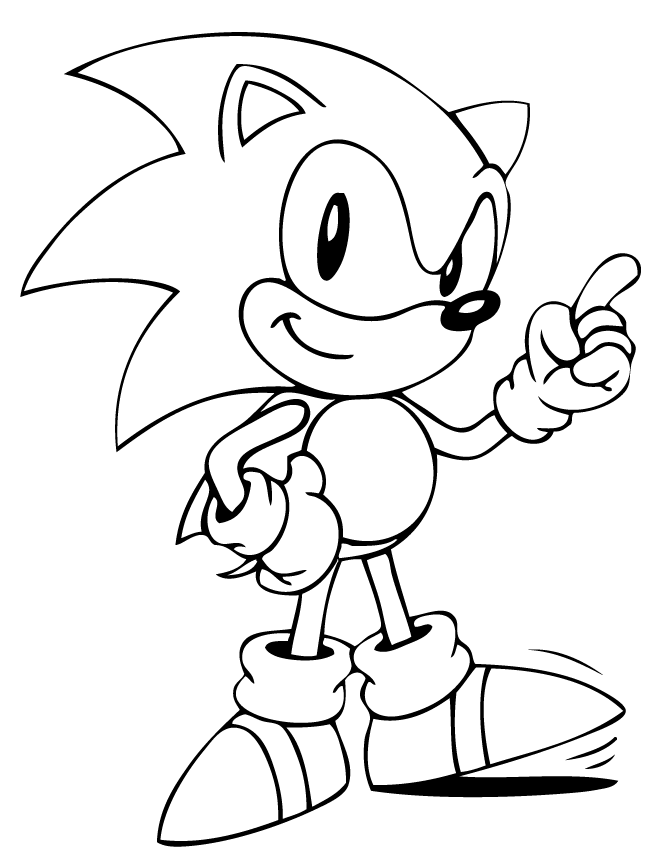 Free Sonic The Hedgehog Colouring Pictures, Download Free Sonic The