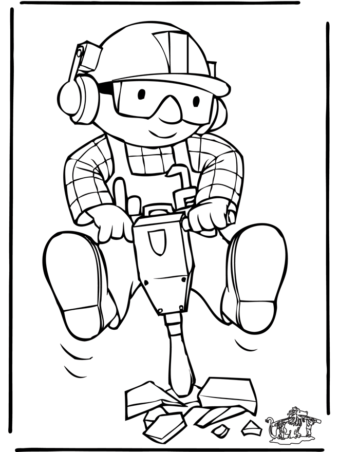 Bob The Builder Coloring Page Bob The Builder Coloring Books Coloring Pages