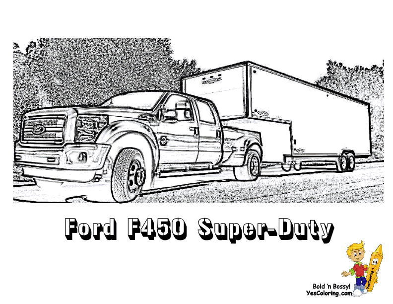 Set off fireworks to wish amer. Truck And Trailer Coloring Page Clip Art Library