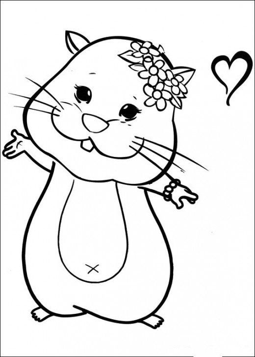 Ideas For Kawaii Hamster Coloring Pages Sugar And Spice