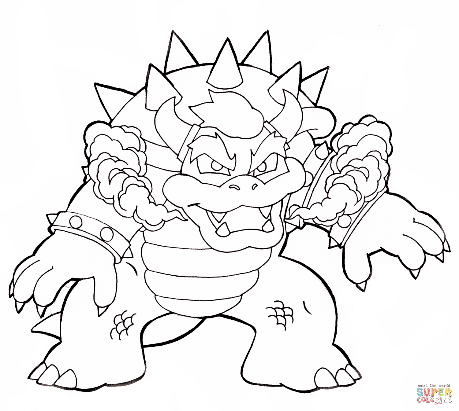 Bowser Coloring Pages Collection Whitesbelfast