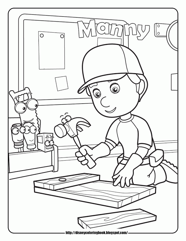 Planning to occupy your kid's holidays with some coloring pages that feature characters from cartoon shows. Free Handy Manny Printable Coloring Pages Download Free Handy Manny Printable Coloring Pages Png Images Free Cliparts On Clipart Library
