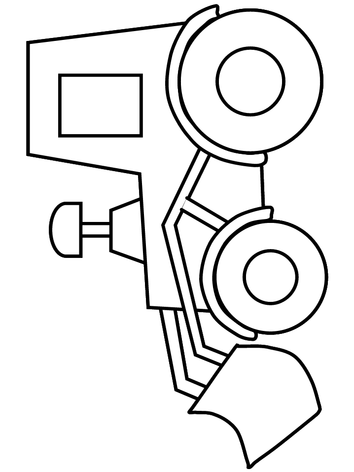 drawing of front end loader - Clip Art Library