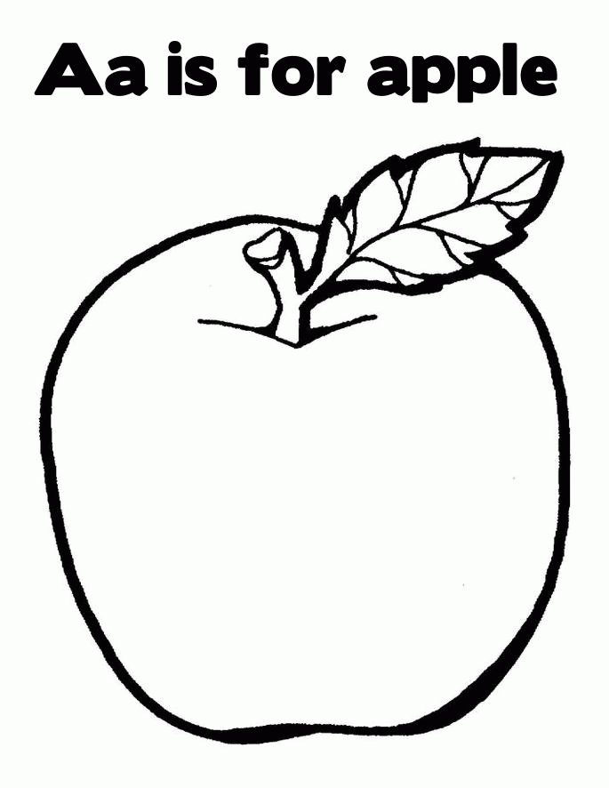 Free coloring page of apple, download free coloring page of apple png
