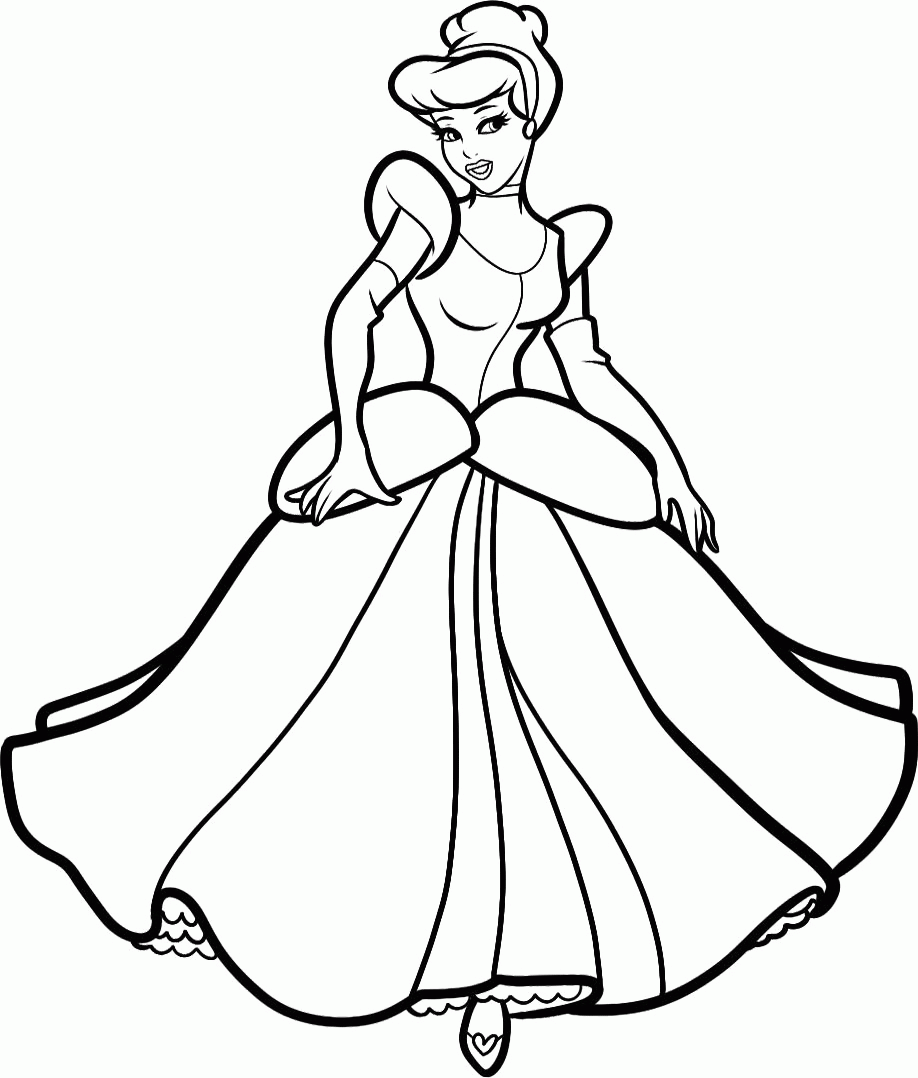 Free Cinderella Dress Coloring Page Download Free Clip Art Free Clip Art On Clipart Library