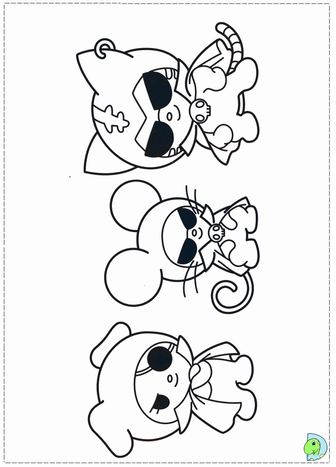 Kuromi coloring pages