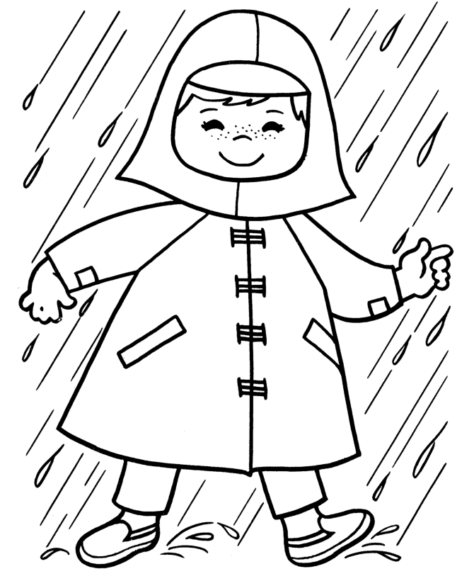 Well here's one your toddler will love! Colouring Pictures Of Raincoat Clip Art Library