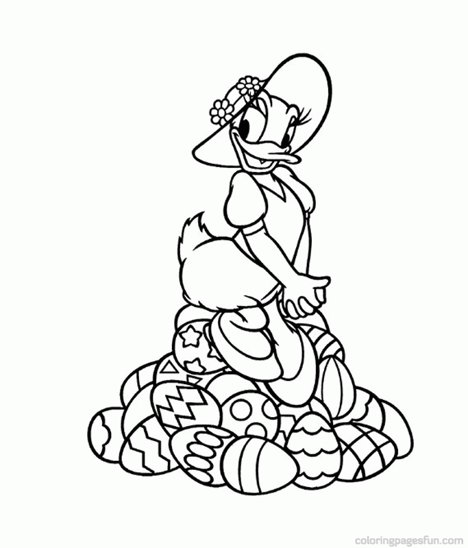 Get crafts, coloring pages, lessons, and more! Daisy Duck Easter Coloring Page Clip Art Library