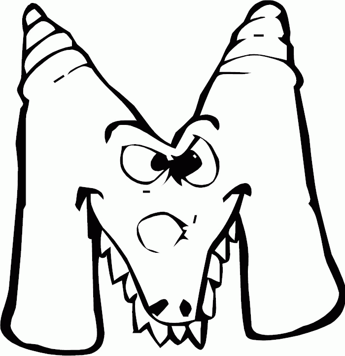 Take the tiger coloring pages with you on road trips, restaurants, or anywhere your child wants to be creative and busy. Free Letter M Coloring Page Download Free Letter M Coloring Page Png Images Free Cliparts On Clipart Library