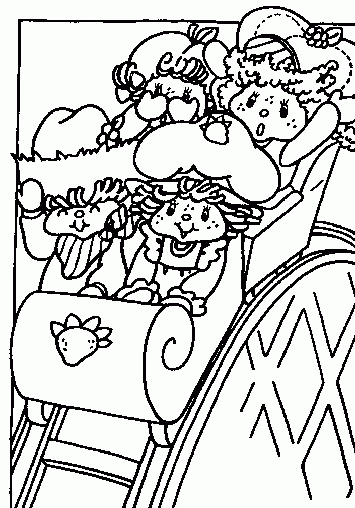 Strawberry shortcake and apple dumplin coloring pages