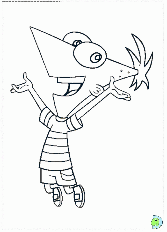 Kids N Fun De 31 Ausmalbilder Von Phineas Und Ferb