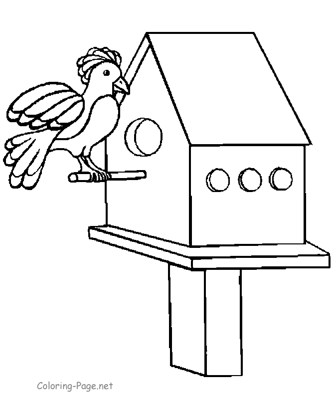 Print it out, color it, and give it to your favorite friend or sweetheart for valentine's day! Free Birdhouse Coloring Page Download Free Birdhouse Coloring Page Png Images Free Cliparts On Clipart Library