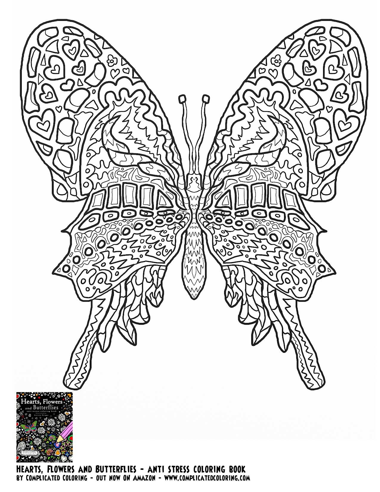 colouring pages of butterfly complicated clip art library