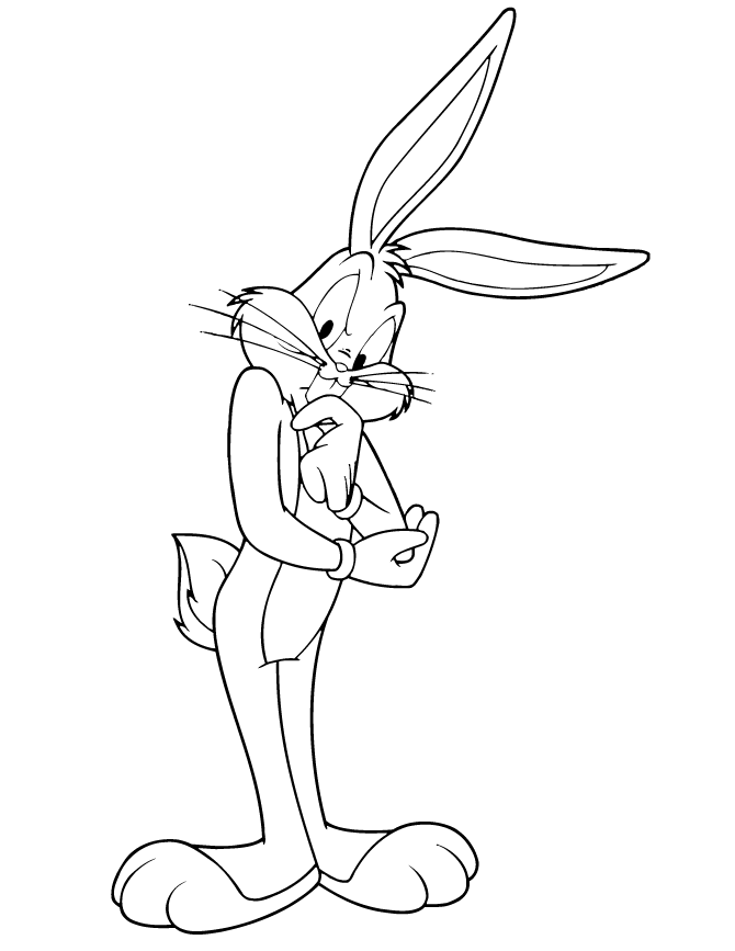 Bugs bunny coloring page