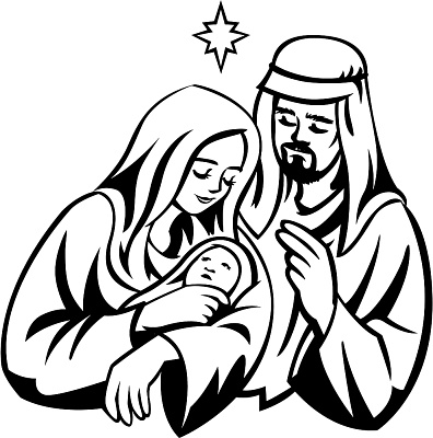 You can use our images for unlimited commercial purpose without … Black And White Holy Family Clipart Clip Art Library