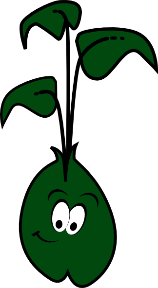 Continuous one line drawing of back to nature theme with hands holding a plant. Sprout Clipart Clip Art Library