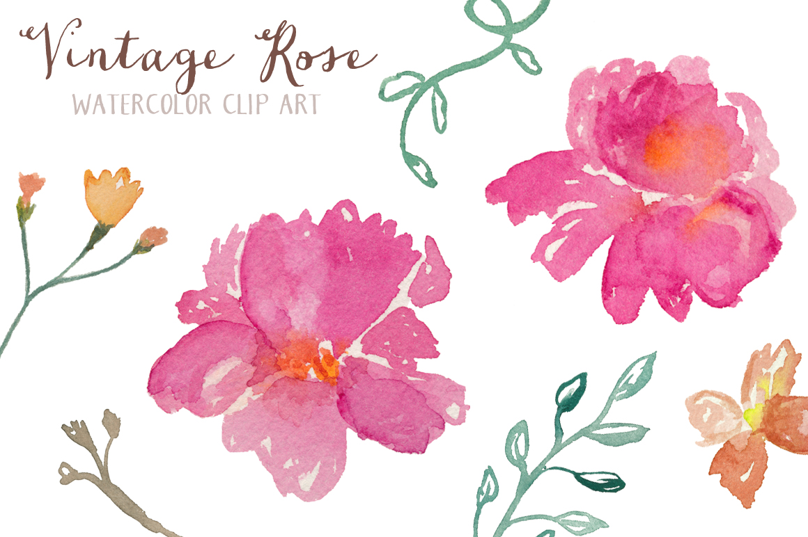 Watercolor flowers png, vector and transparent clipart images. Watercolor Roses Free Clipart Clip Art Library