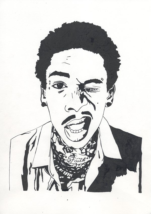 Cartoon Wiz Khalifa Drawing Clip Art Library