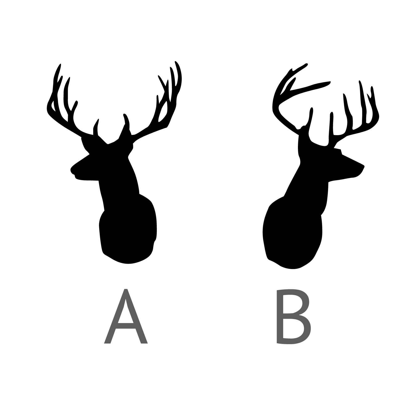 Antler svg on category all. Deer Head Clip Art Library
