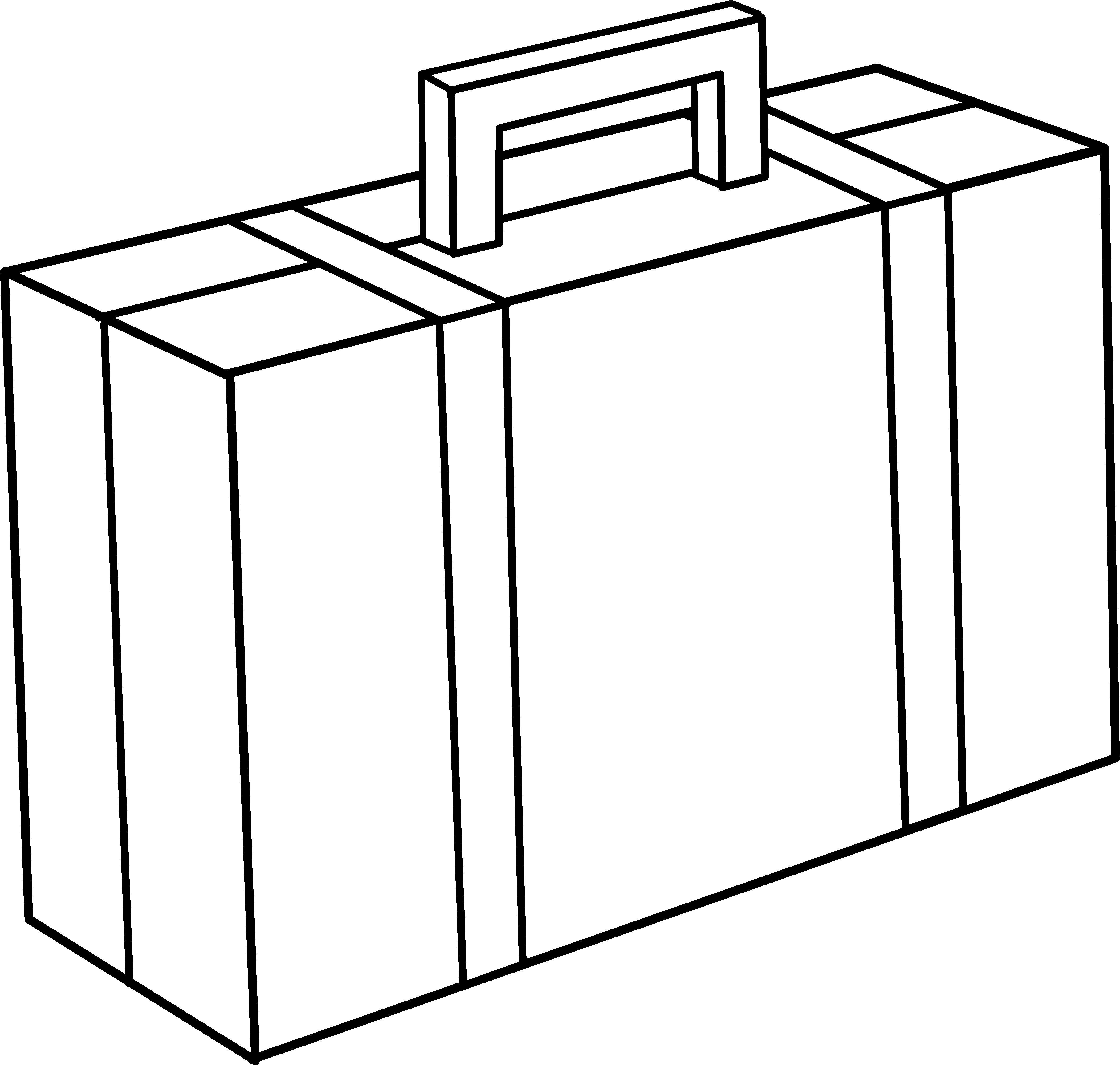 Suitcase coloring page