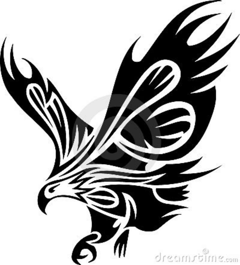 Tribal Tattoo Eagle Clip Art Library