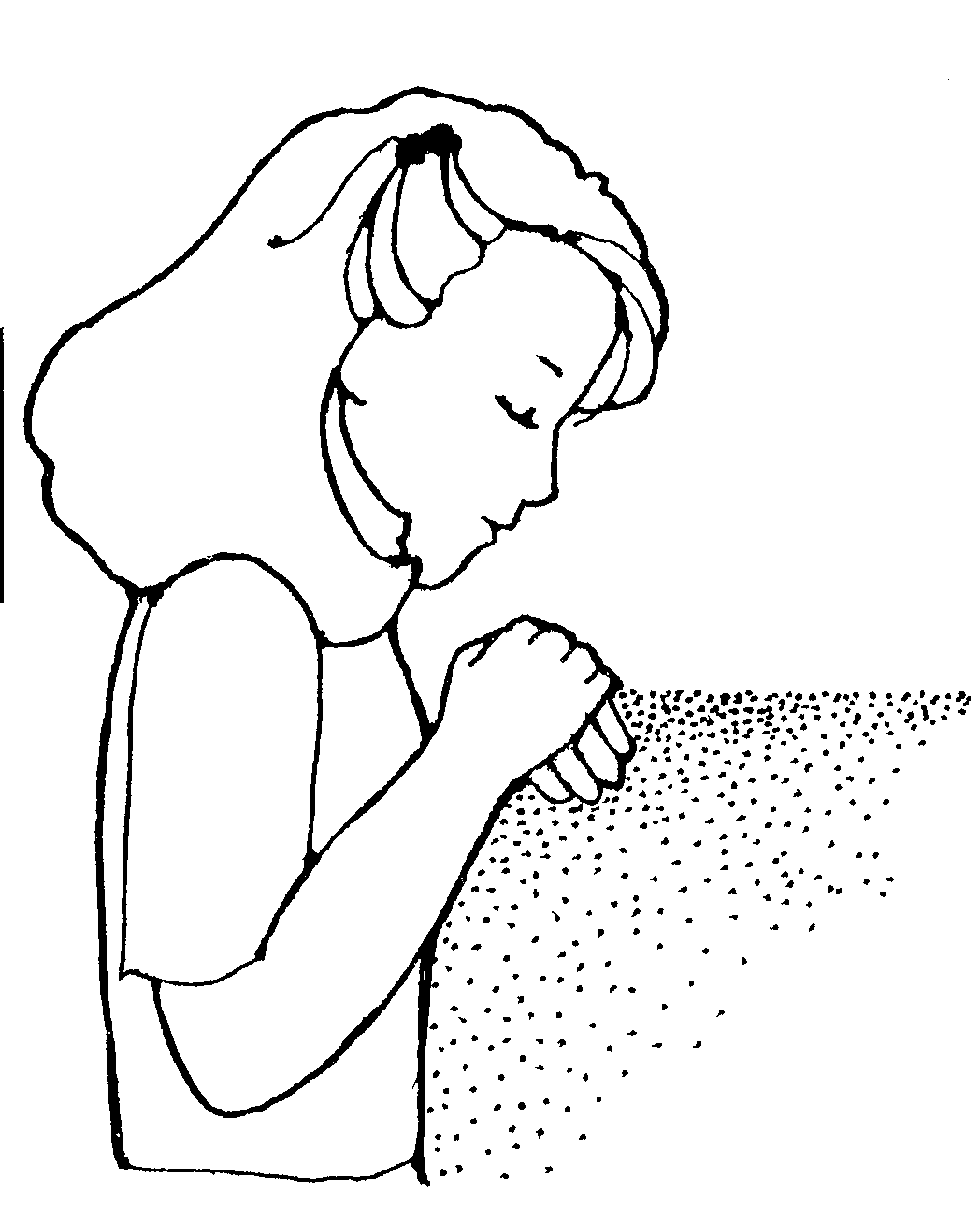 29409 prayer clipart black and white. Girl Praying Clipart Black And White Clip Art Library