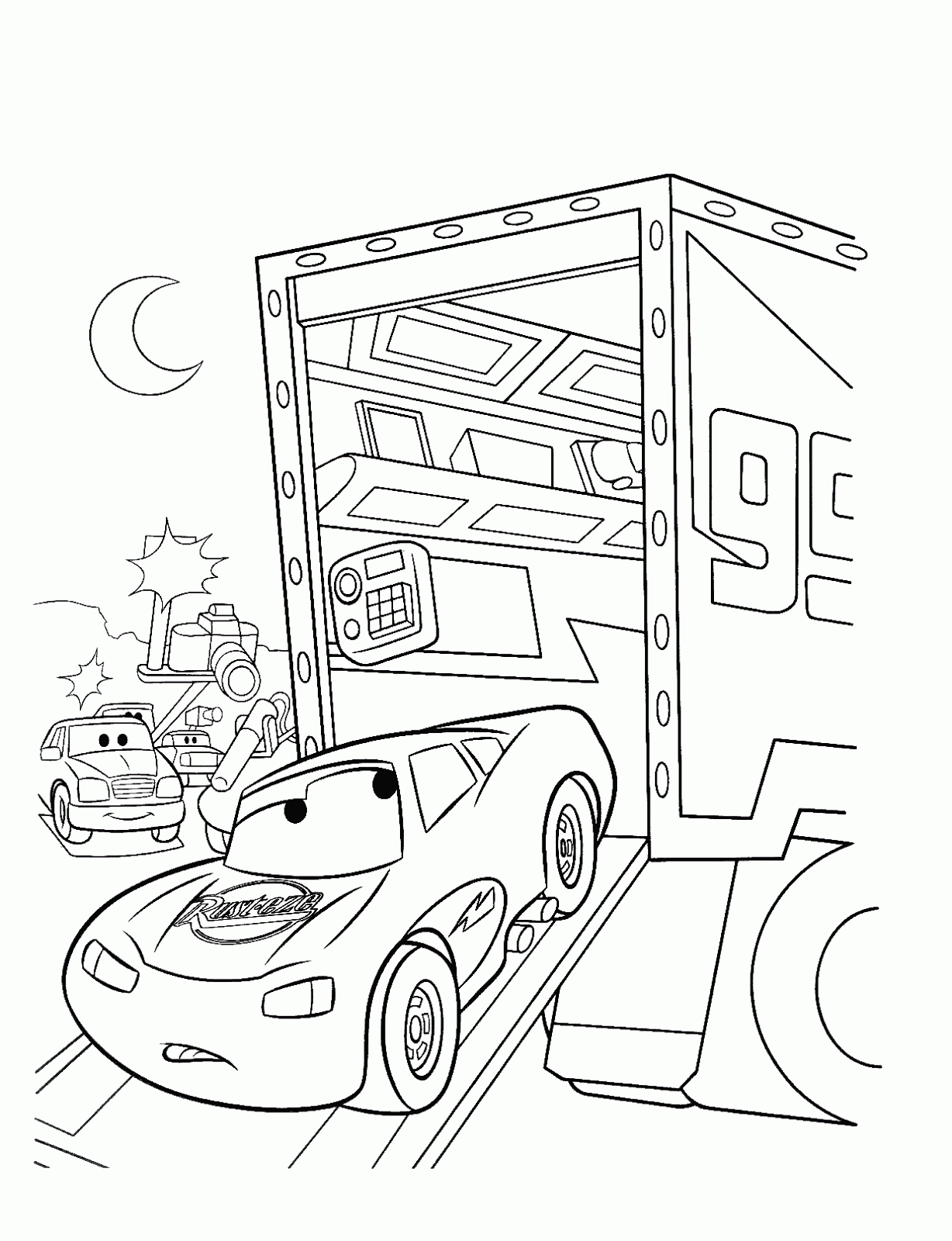 Coloring Pages Of Cars 3 Coloring Pages For Kids