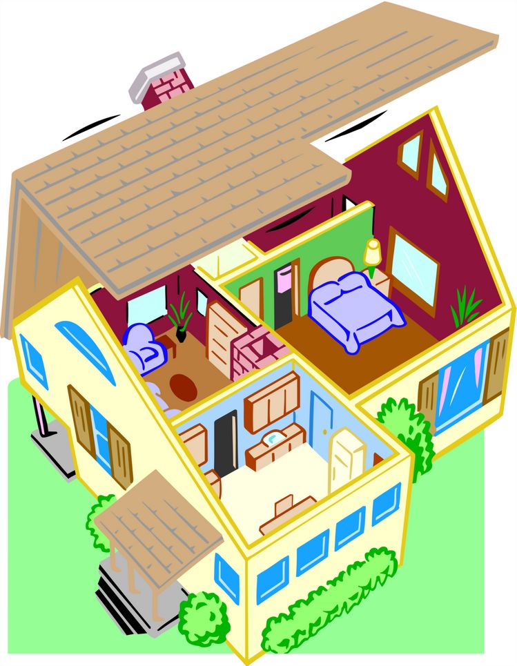 House Childrens Cartoon Kids Toon Stock Footage Video (100 ...