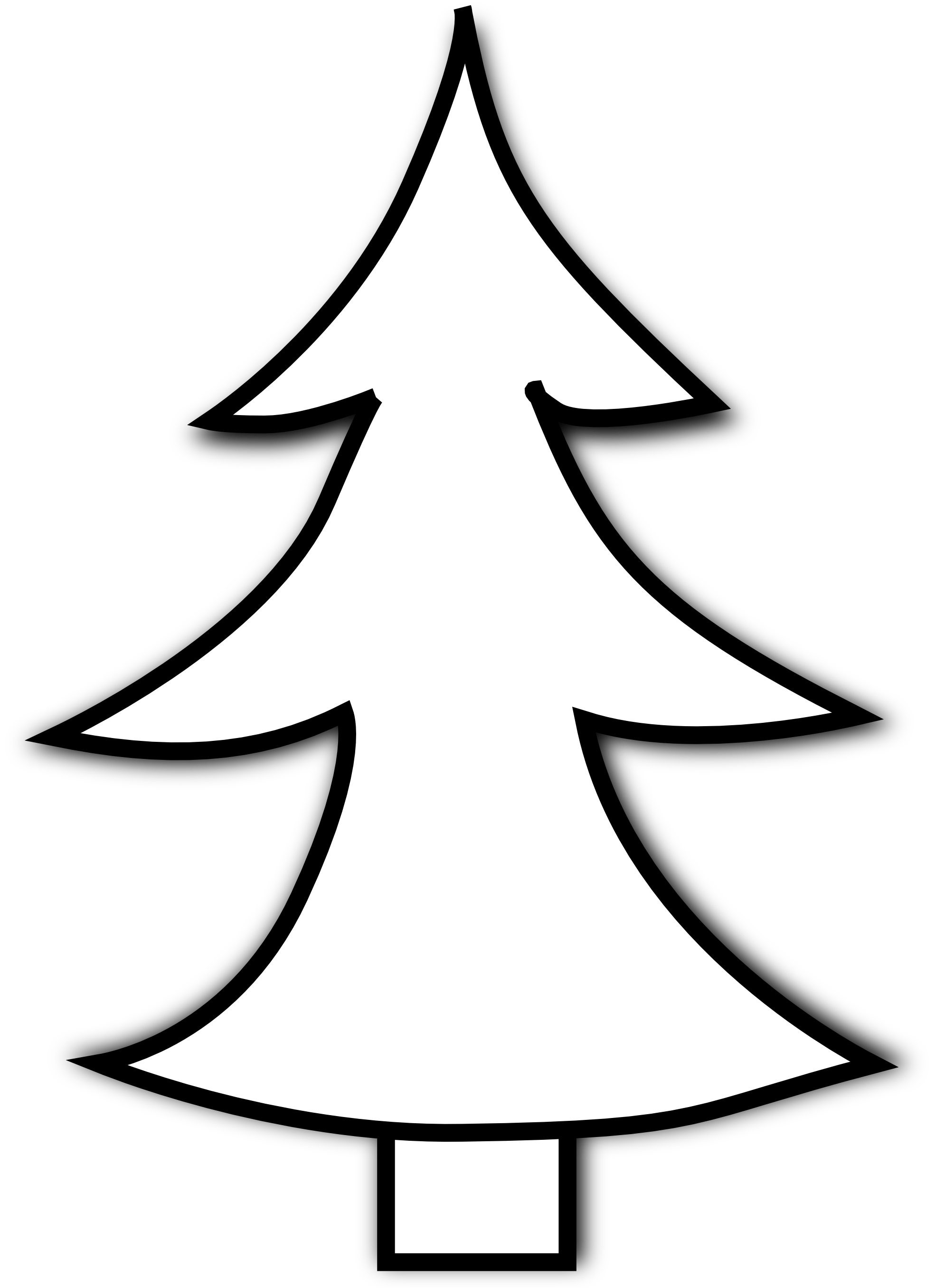 Christmas Tree Black And White Christmas Tree Clipart Black And White 2 Wikiclipart