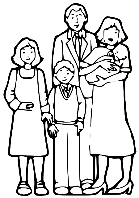 Family clipart bw is a free hd wallpaper sourced from all website in the world. Big Family Clipart Black And White Clip Art Library