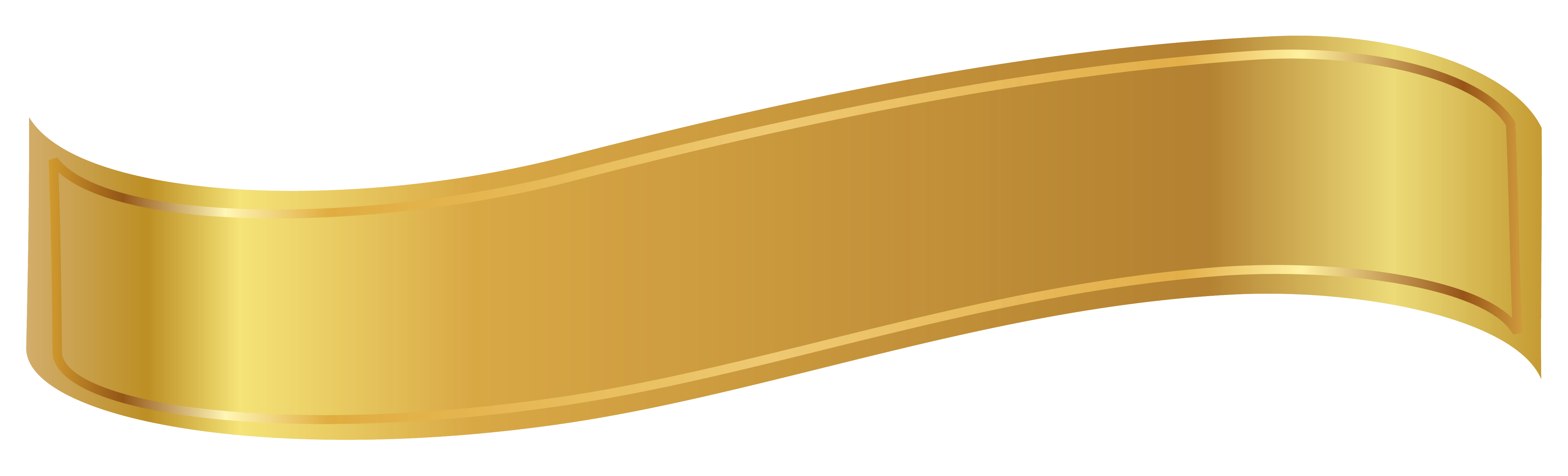 Banner Vector Gold Ribbon Png Novocom Top