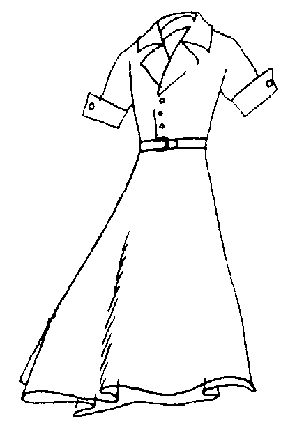 Black white dress necklace clip art