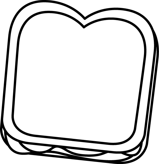 Peanut butter and jelly sandwich coloring page coloring pages