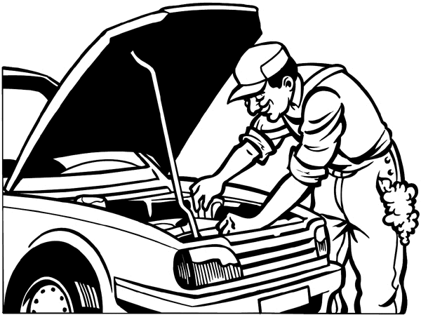 Car mechanic clipart