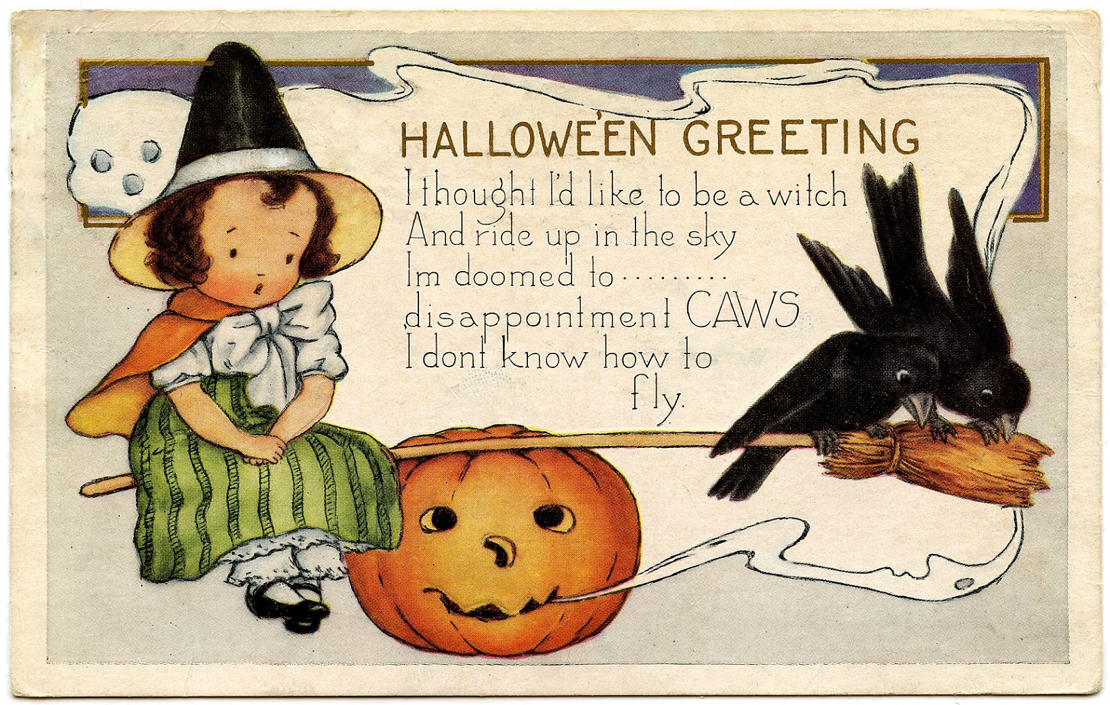 Scott mangini's love of halloween evolved into a search for vintage candles that light up the holiday. Vintage Happy Halloween Greetings Clip Art Library