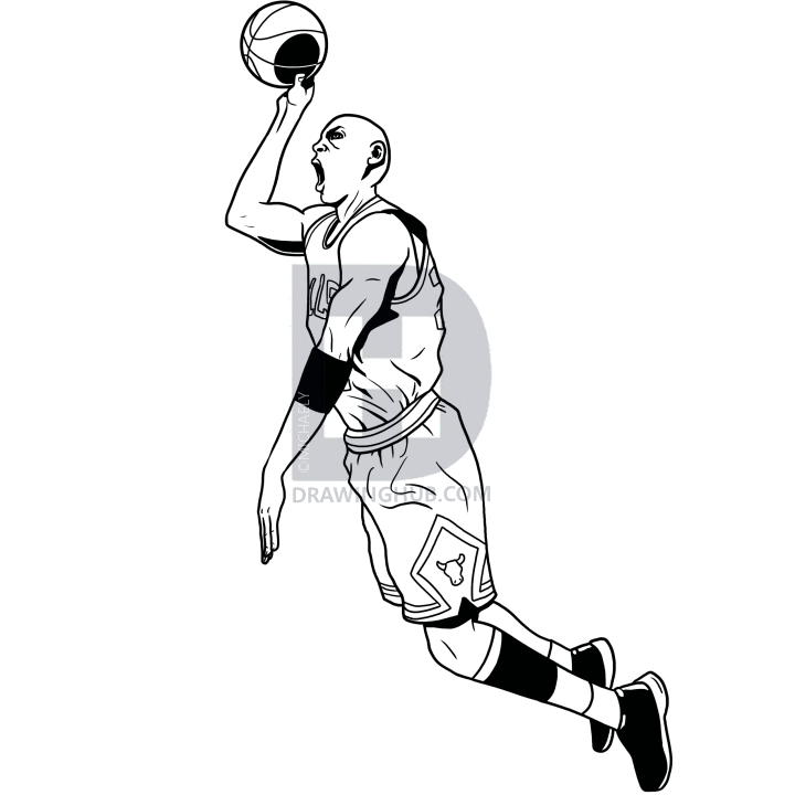 Learn How To Draw Kevin Durant Basketball Players Step By