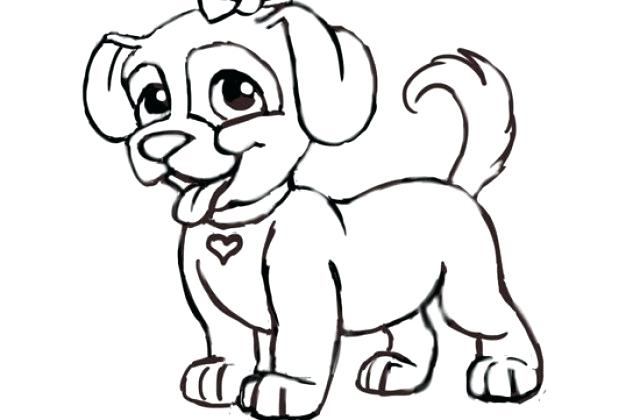 How to draw a cartoon dog: Easy Dog Drawing Tutorial | Free download on ClipArtMag