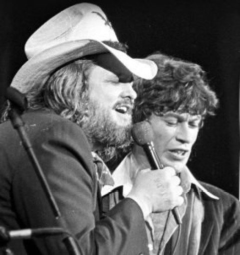 Ronnie Hawkins and Robbie Robertson