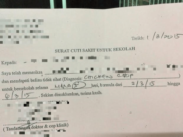 Ini simptom buat buat sakit supaya dapat mc cuti sakit ohsempoi. Mc Akibat Chicken Chop Jadi Bahan Jenaka Semasa Mstar